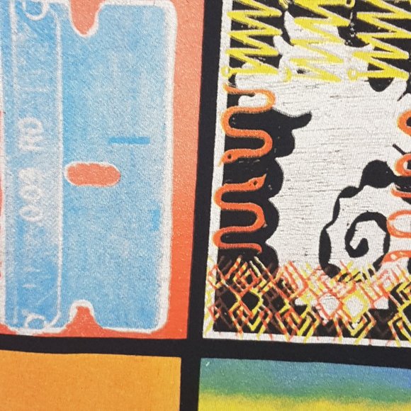 Vintage HURLEY Tee Shirt Large US L Multi Graphic Skull Surf Pineapple Seahorse - Picture 10 of 13